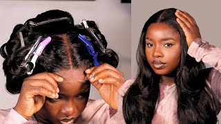 START TO FINISH 5x5 Glueless Closure Wig Install BEGINNER FRIENDLY [upl. by Ancilin]