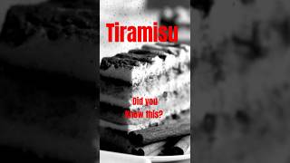 Tiramisu did you know this foodshorts foodfacts tiramisu [upl. by Trinetta]