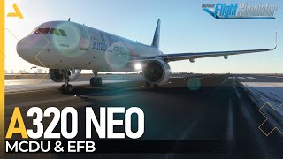 Configure the EFB and MCDU of iniBuilds Airbus A320 Neo  MSFS 2020  A320 Neo Tutorial 7 [upl. by Pam]