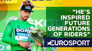 Yates Tells Touching Story Of pure class Sagan Kindness  The Bradley Wiggins Show  Eurosport [upl. by Larsen134]