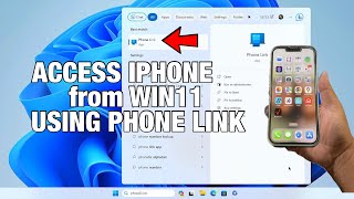 Use Windows 11 Phone Link App to Access iPhone from Your Desktop [upl. by Simonsen]