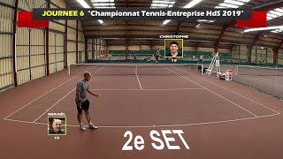 Christophe 15 vs Mikaël 15  Match corpo  2e set  14052019 [upl. by Lemcke37]