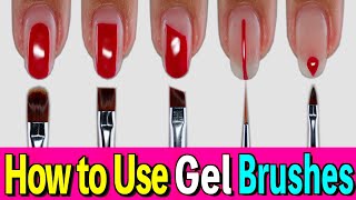 Lets Learn How to Use Different Types of Gel Brushes🖌️【ASKA NAILS】 [upl. by Deehan]