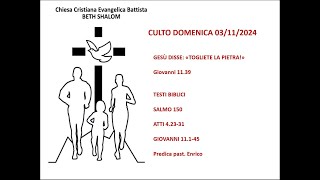 CULTO CHIESA EVANGELICA BATTISTA BETH SHALOM DI ALBISOLA [upl. by Chapel]