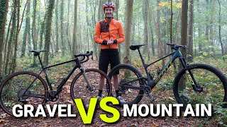 Gravel Vs Mountain Bike  What’s the difference and which is faster [upl. by Cyndia]