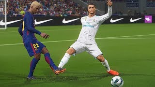 BARCELONA DO BINHO VS REAL MADRID DO CR7 FINAL EMOCIONANTE  PES 2018  RUMO AO ESTRELATO 104 [upl. by Akirdna]