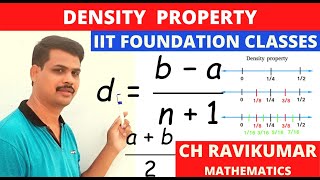 DENSITY PROPERTY OF RATIONAL NUMBERS BY RAVISIR [upl. by Arised]