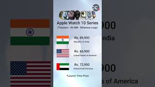 🔍 Apple Watch Series 10 Price Comparison India UAE USA 📱 Apple AppleIndia viralvideo ytshorts [upl. by Kelda]