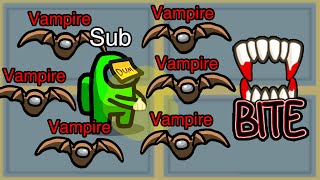 Among Us NEW VAMPIRE Role Vampire Mod [upl. by Shiller]