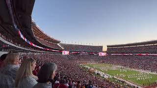 Military jet flyover national anthem before AlabamaTennessee game [upl. by Einnaf]