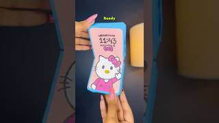 DIY Paper Phone 😱 crafteraditi diy handmade papercraft shorts paperphone CrafterAditi [upl. by Lehplar]