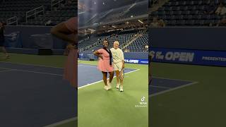 POV Bethanie MattekSands is your doubles partner usopen 🎾🗽🫶🏾 [upl. by Abdel]