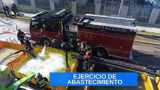 Ejercicio de Abastecimiento  Cuerpo de Bomberos de Santiago CBS [upl. by Donaugh]