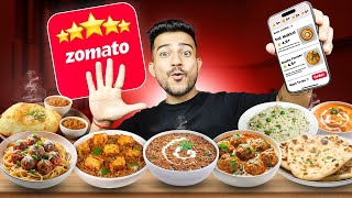 I ATE ZOMATO BEST RATED FOOD ITEMS  PAID REVIEWS OR GENUINE [upl. by Letsirhc]