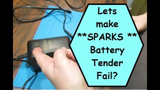 Eliminator Battery Tender Failed  WHY  I Made Sparks Twice [upl. by Ostler]