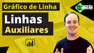 PowerBI  Como Fazer Gráfico de Linhas e Inserir Linhas Auxiliares como Previsão Tendência e Outras [upl. by Leahcimdivad]