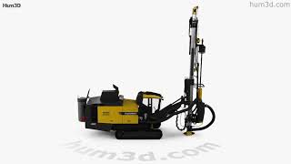 Atlas Copco D65 Drill Rig 2009 3D model by Hum3D com [upl. by Ardnosak186]