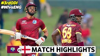 West Indies vs England 3rd ODI Highlights 2024  WI vs ENG 2024  WI vs ENG 3rd ODI Highlights 2024 [upl. by Nnyllaf170]