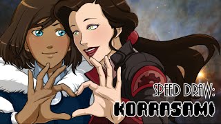 Nickelodeon’s KORRA and ASAMI SATO Korrasami  SOCKIE DRAWS  The Gameazons [upl. by Neddy]