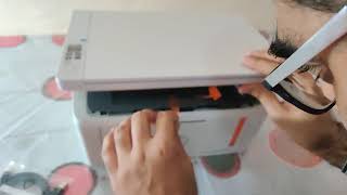 Unboxing HP LaserJet Pro MFP M28w FullHD [upl. by Drannek]