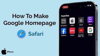 How To Make Google Homepage On Safari iPhone [upl. by Mehcanem790]