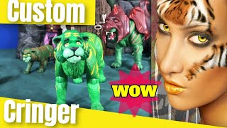 Custom Cringer for HeMan and the Masters of the Universe Classics Made from an Origins Battle Cat [upl. by Ahsineg813]