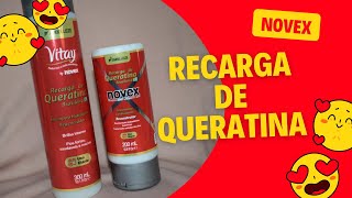 Novex Recarga de Queratina Shampoo amp Condicionador [upl. by Uis]