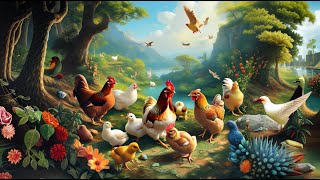 Catch cute chickens colorful chickens rainbow chickens rabbits cute cats ducks guinea pigs [upl. by Retsevlys]