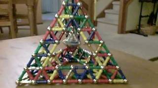 Magnetix Hollow Pyramid with spinner [upl. by Aihsenet]