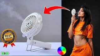 Best Mini portable fan with water mist spray  Techie vsk [upl. by Laval]