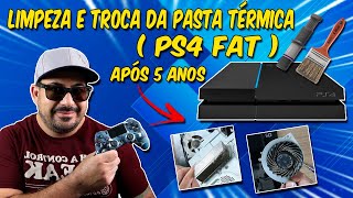 LIMPEZA E TROCA DA PASTA TÉRMICA DO PS4 FAT WILLGAMER [upl. by Aelegna863]