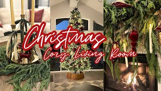 CHRISTMAS DECORATE WITH ME 2024  CHRISTMAS LIVING ROOM DECOR  CHRISTMAS DECORATIONS 2024 [upl. by Sotnas]