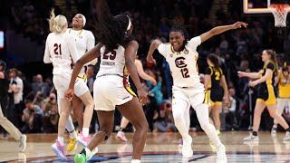 Final seconds and celebration from South Carolinas third womens basketball title [upl. by Irrol]