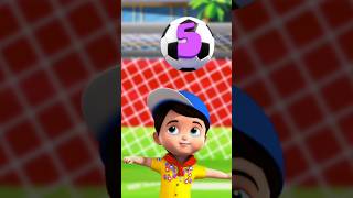 Number Soccer Song shorts kidssongs funlearning rhymes viral [upl. by Anasxor156]