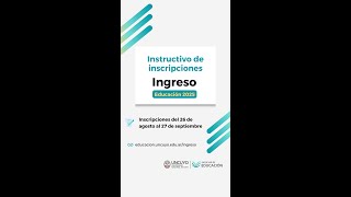 Instructivo inscripciones Ingreso 2025 [upl. by Odlanra]