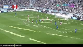 Lionel Messi goal  Argentina vs Canada  Copa America 2024  Videogame simulation [upl. by Firmin]