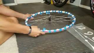 Bicycle Wheel Clock with LEDs [upl. by Philander]