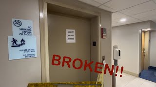 EPIC FAIL Broken DC hydraulic elevator at Holiday inn express Berea Kentucky [upl. by Acilegna]