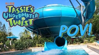 Tassies Underwater Twist at Aquatica Orlando FL OnRide POV 4K2024 [upl. by Kiersten979]