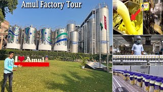 Amul Milk amp Butter Manufacturing Plant Tour  Inside Amul Factory 😍  How to Visit Amul Factory [upl. by Smeaj]