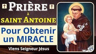 ✨ SAINT ANTOINE de Padoue  Prière PUISSANTE pour OBTENIR un MIRACLE [upl. by Ettesel]