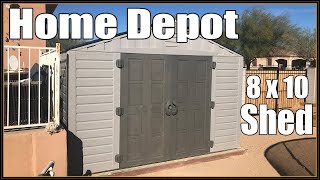 Home Depot 8 x 10 Shed  Install  2021 [upl. by Crosley183]