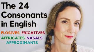 The 24 Consonant Sounds in English  English Phonology [upl. by Pacificas69]