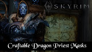 Craftable Dragon Priest Mask  Skyrim LE [upl. by Akilaz]