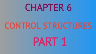 12th computer science  chapter 6  control structures  Part 1  in tamil [upl. by Aicaca]