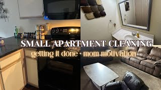 SMALL APARTMENT CLEANING  MOTIVATION  Young mom of 2  getting it DONE ✅ [upl. by Dustin976]