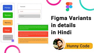 Figma Variants in details in Hindi  Figma Variants [upl. by Yllib]