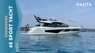 Sunseeker Yachts  65 Sport Yacht  POV Boat tour esterni e cabine [upl. by Aron]