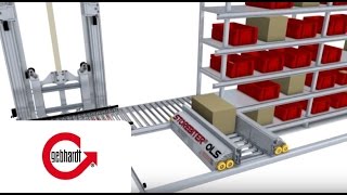 GEBHARDT StoreBiter OLS Shuttle Intralogistik ASRS Hochregal Automatisches Kleinteilelager [upl. by Boycie]