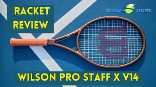 Wilson Pro Staff X v14 Tennis Racket Review [upl. by Atled]